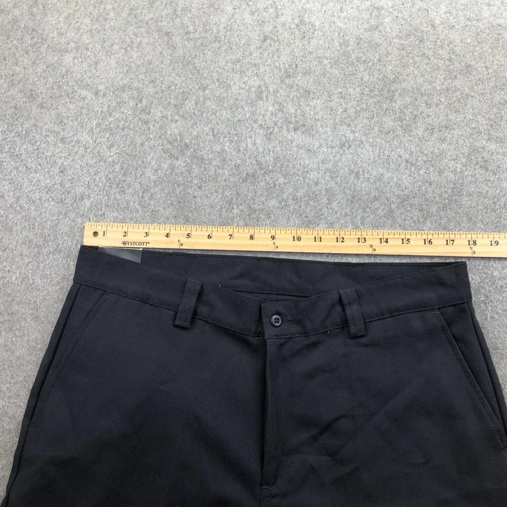 Wrangler Pants Mens 36x32 Black Canvas Chino Regular Straight Riggs Workwear